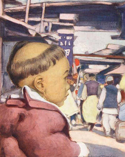 Wereldkinderen: Chinees, Een Kantonees Baby door Mortimer Ludington Menpes