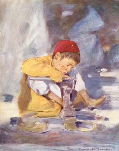 Wereldkinderen: Indiaas, Een Jonge Werker door Mortimer Ludington Menpes