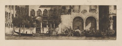 Palazzi aan het kanaal door Mortimer Menpes