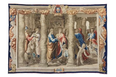 Sint Petrus geneest de kreupele, c.1630 door Mortlake Tapestry Manufactory