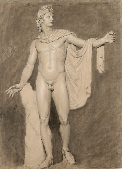 Gipsafgietsel van de Apollo Belvedere door Moseley Danforth