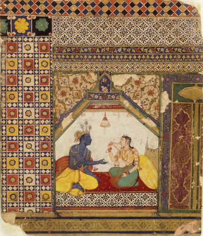 Rama Probeert Sita te Rechtvaardigen voor zijn Verwerping van haar, c.1595 door Mughal School