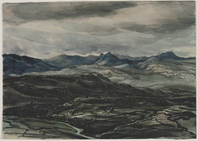 Stormweer, Ronda, Spanje door Muirhead Bone
