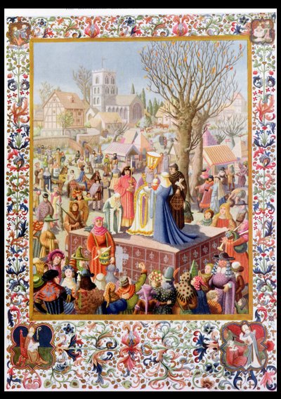 Het begin van het kerstspel Cover van The Illustrated London News door Muriel Broderick