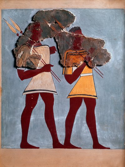 Myceense kunst: krijgers door Mycenaean