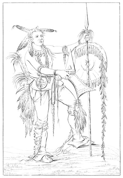 Sac of Fox dappere, Rock Island, Boven-Mississippi, 1841 door Myers and Co