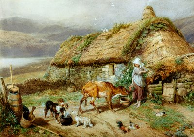 Een Highland Bothy door Myles Birket Foster
