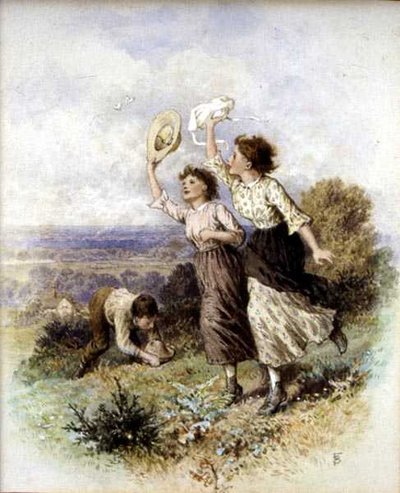 Vlinders Vangen door Myles Birket Foster