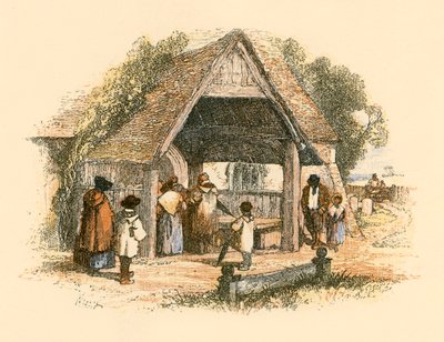 De dorpskerk door Myles Birket Foster