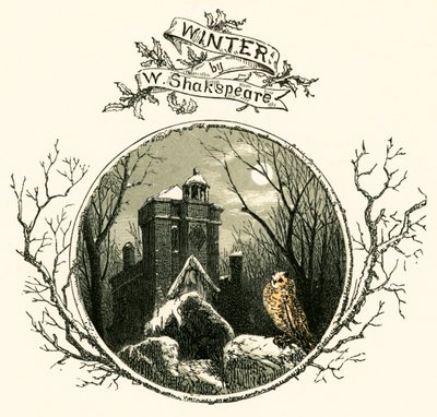 Winter door William Shakespeare door Myles Birket Foster