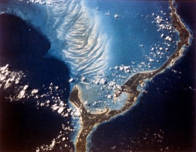 De Aarde vanuit de Ruimte - Eleuthera Eiland, Bahama