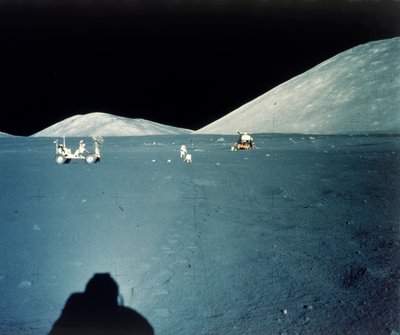 Landingsplaats op de maan, Apollo 17 missie door NASA Images