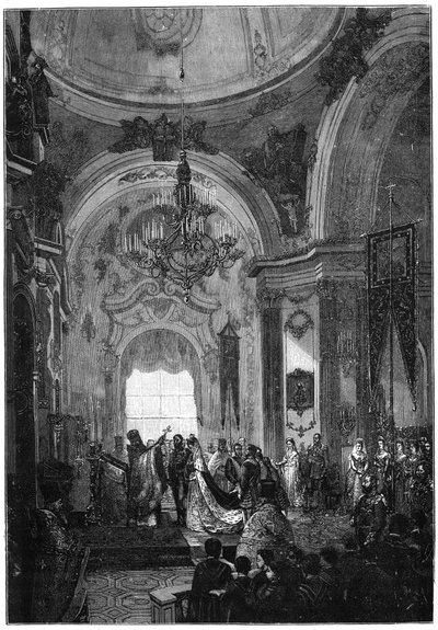 Huwelijk van de Hertog en Hertogin van Edinburgh, 23 januari 1874, 1900 door N. Chevalier
