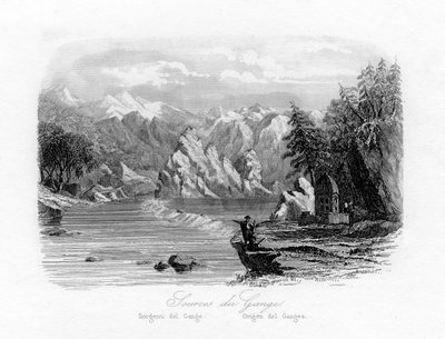 Bron van de Ganges, India door N. Remond