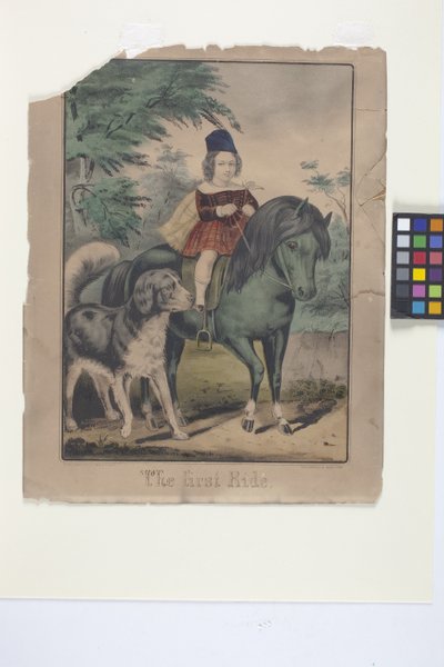 De eerste rit door N. and Ives J.M. (1824 95) Currier