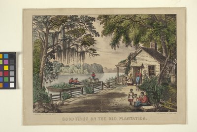 Goede Tijden op de Oude Plantage door N. and Ives J.M. (1824 95) Currier