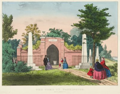 Het graf van Washington, Mount Vernon, Virginia door Currier and Ives