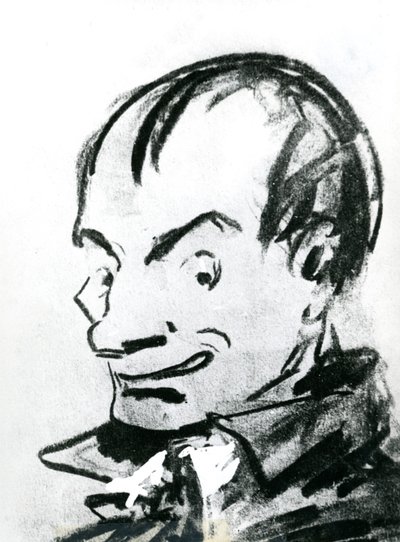 Karikatuur van Charles Baudelaire (1821-67) door Nadar