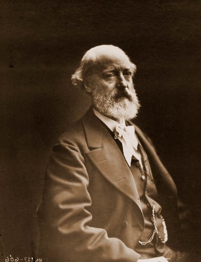 Portret van Eugene Viollet-le-Duc, architect en aquarellist door Nadar