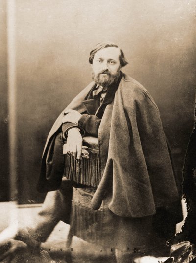 Portret van Pierre Alexix Ponson du Terrail, schrijver, feuilletonist 1829-1871 (foto) door Nadar