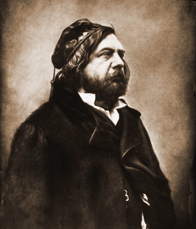 Portret van Théophile Gautier, dichter 1811-1872 (foto) door Nadar
