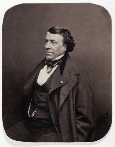 Portret van de Franse chirurg Philippe Ricord (1800-1889) door Nadar