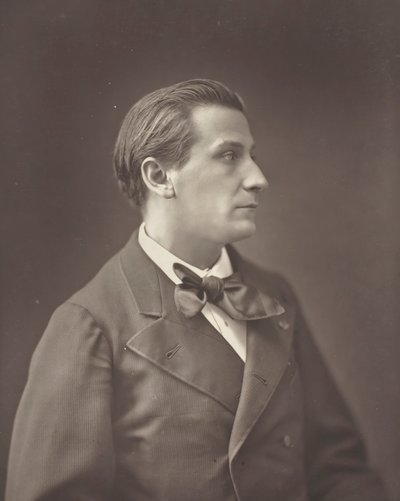 François Coppée Franse dichter en romanschrijver, 1842-1908, ca. 1876 door Nadar