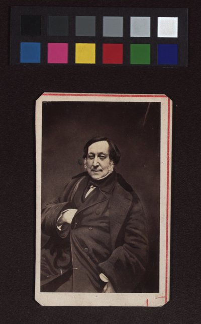 Gioachino Antonio Rossini (1792-1868), componist door Nadar