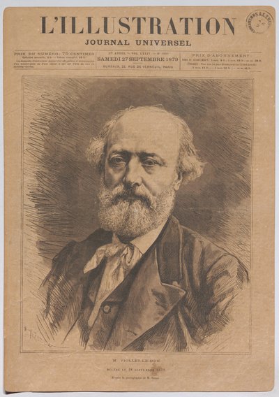 M. Viollet-le-Duc, overleden op 18 september 1879 door Nadar