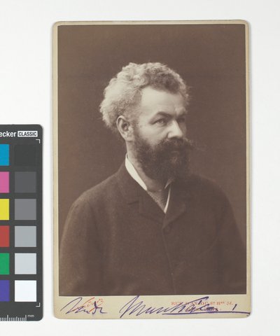 Mihály von Munkácsy (eigenlijk Michael Leo Lieb, 1844-1900), schilder (gesigneerd) door Nadar