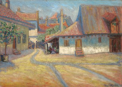 Voorstad van Belgrado door Nadežda Petrović