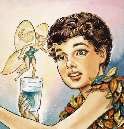 Peter Pan en Tinker Bell, illustratie uit 