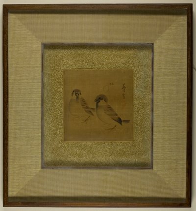 Twee mussen door Nagasawa Rosetsu