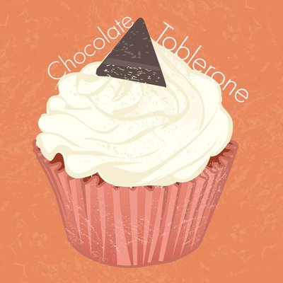 Chocolade Toblerone Cupcake, 2019 door Nancy Moniz Charalambous