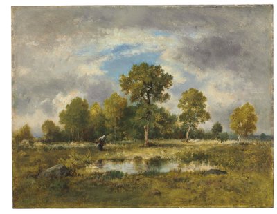 De Addervijver, 1873 door Narcisse Virgile Diaz de la Peña