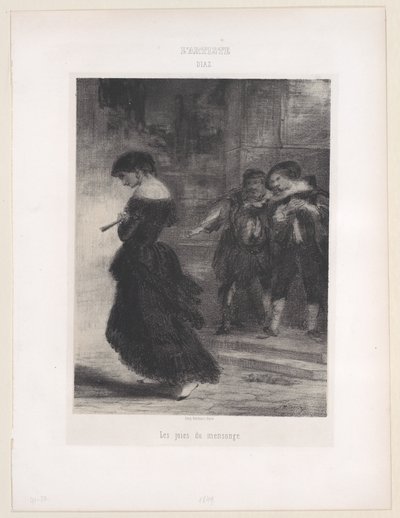 De vreugden van de leugen, 1830-76 door Narcisse Virgile Diaz de la Peña