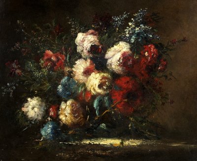 Bloemenstuk door Narcisse Virgile Diaz de la Peña