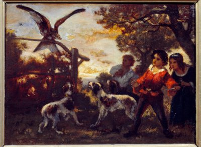 De valkenkinderen door Narcisse Virgile Diaz de la Peña