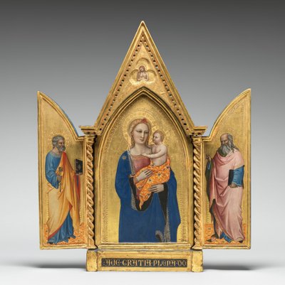 Madonna en Kind, met de Man van Smarten [middenpaneel] door Nardo di Cione