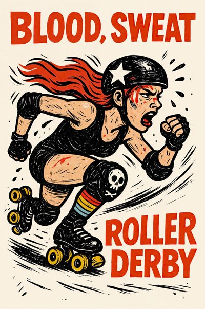 Blood Sweat Roller Derby door Natalie Bruns