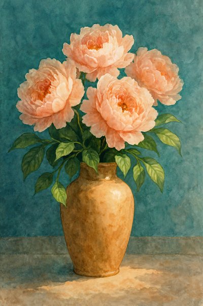 Elegant pioenrozenboeket door Natalie Bruns