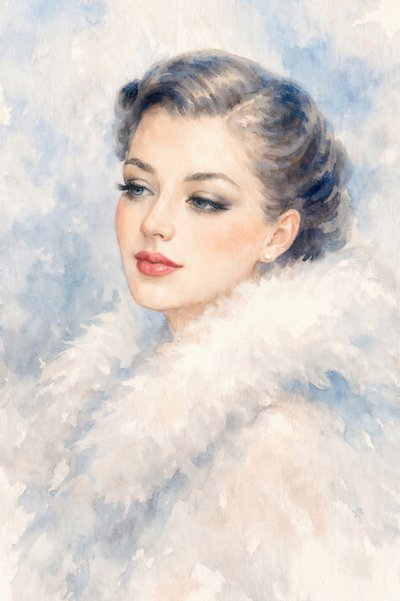 Elegant winterportret door Natalie Bruns
