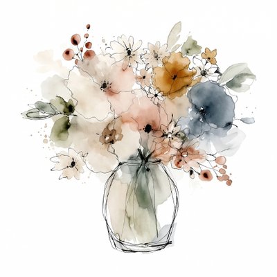 Zacht herfstboeket door Natalie Bruns
