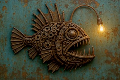 Steampunk-zeeduivellamp door Natalie Bruns