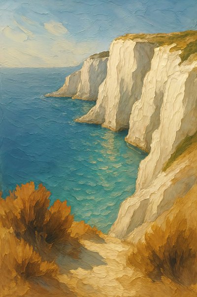 White Cliffs met uitzicht op zee door Natalie Bruns