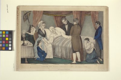 De dood van Washington door Nathaniel Currier