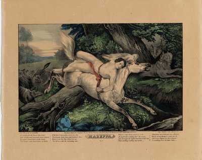 Mazeppa (plaat twee van vier) door Nathaniel Currier