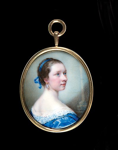 Lydia Garner, 1753 door Nathaniel Hone