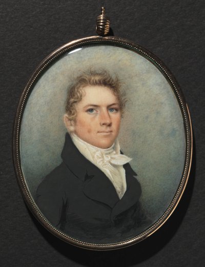 Portret van een man, ca. 1815 door Nathaniel Rogers