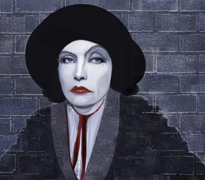 Greta Garbo, 2021 (digitaal) door Neale Osborne
